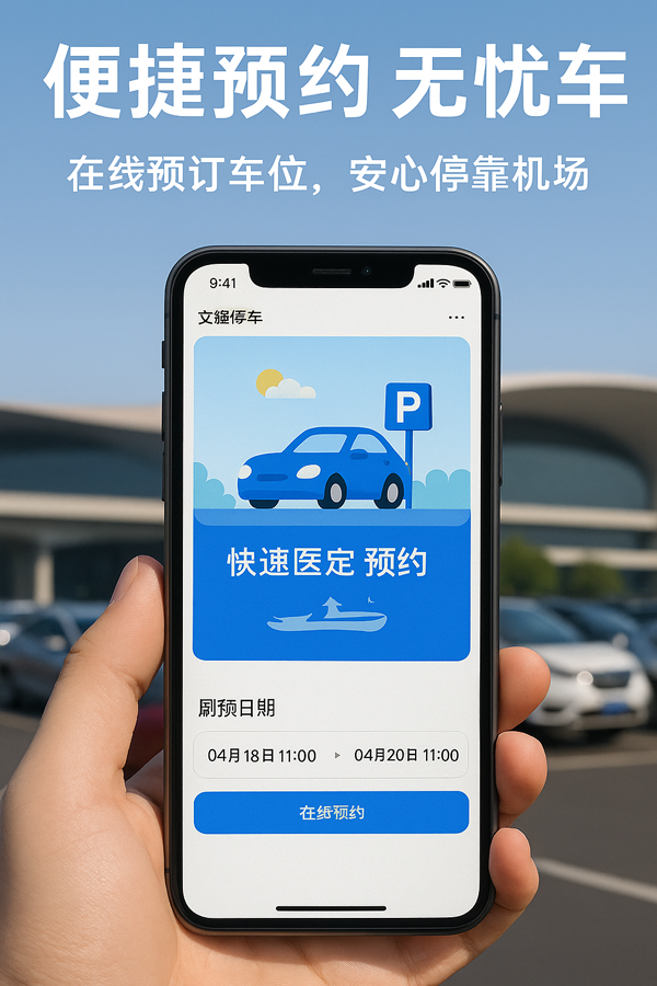 距離大興機場僅4分鐘車程，停車就選文鋒停車場