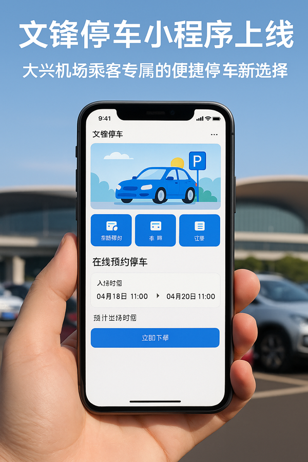 **航站樓4分鐘直達(dá)，文鋒停車幫你把行程提速**